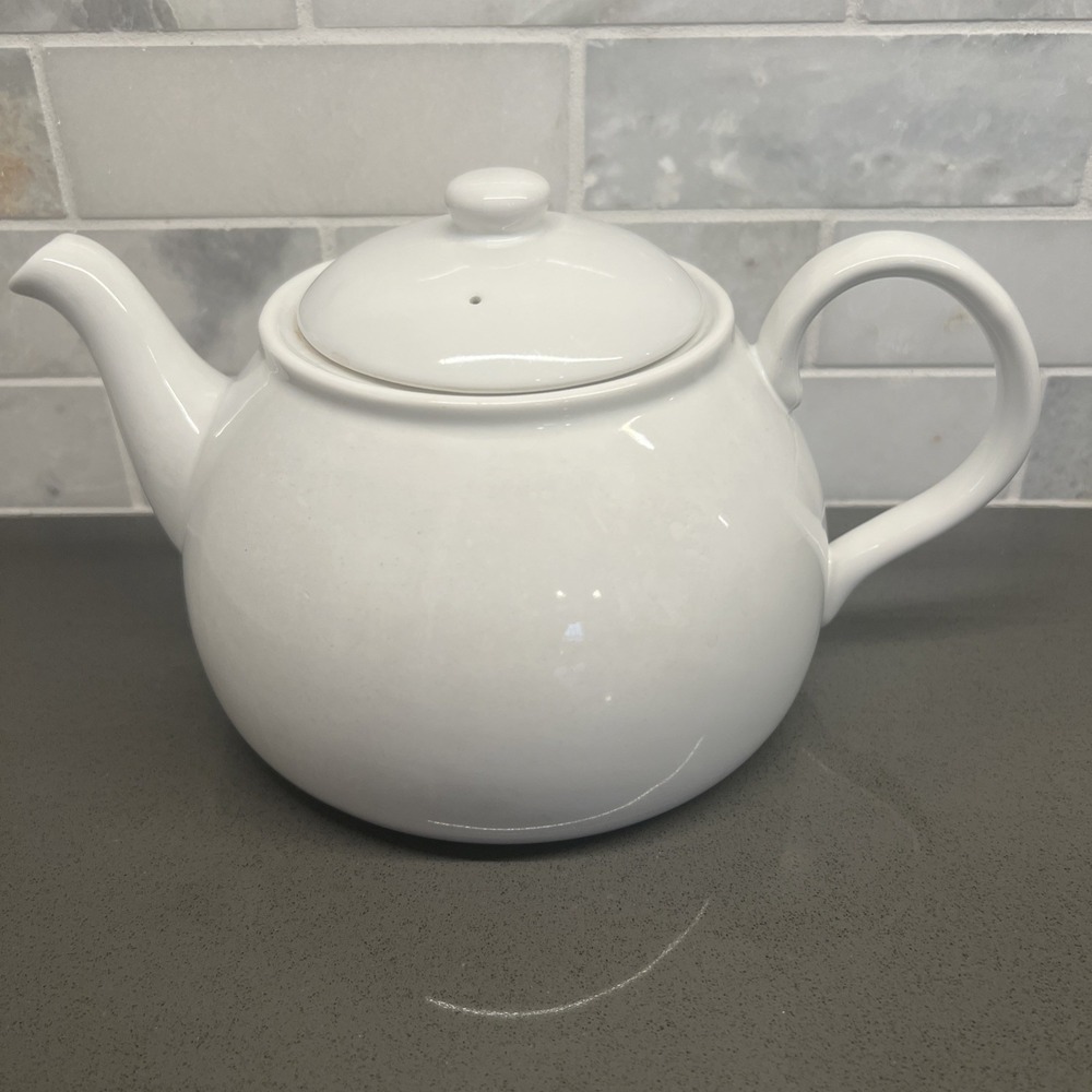 Threshold White Porcelain Teapot